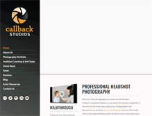 Tablet Screenshot of callbackheadshots.com